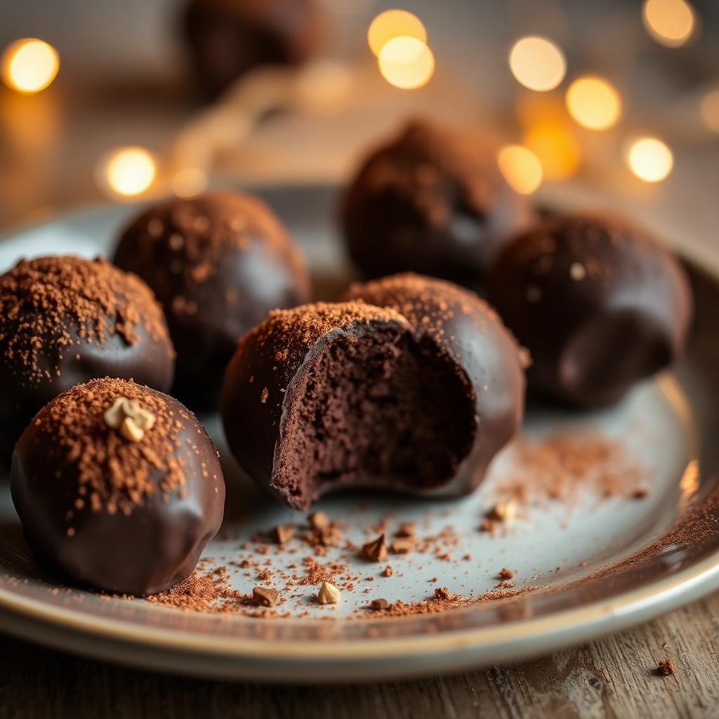 Schokoladentrüffel mit Glögg-Gewürzen