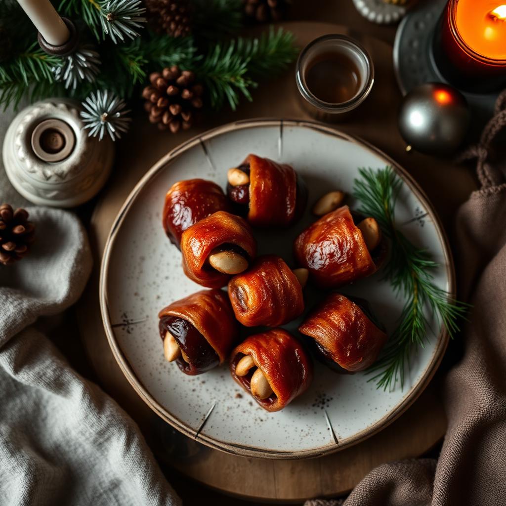 Datteln mit Bacon und Mandel