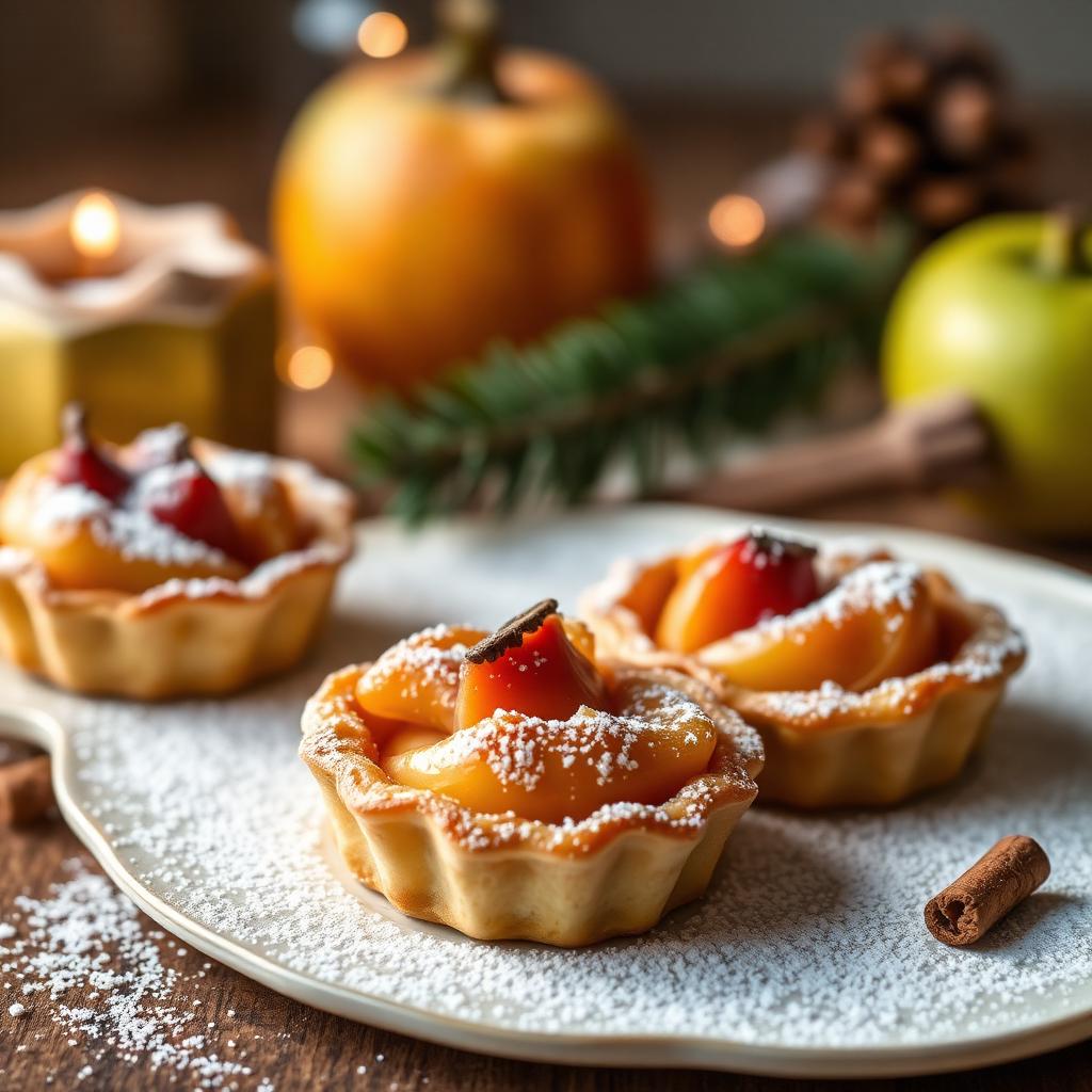 Apfel-Tartelettes mit Zimt und Kardamom