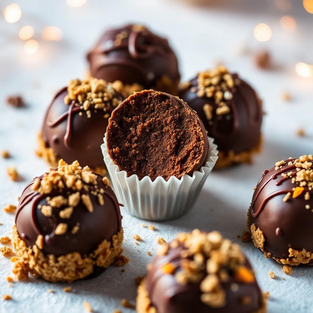 Pfefferkuchentrüffel mit Orange