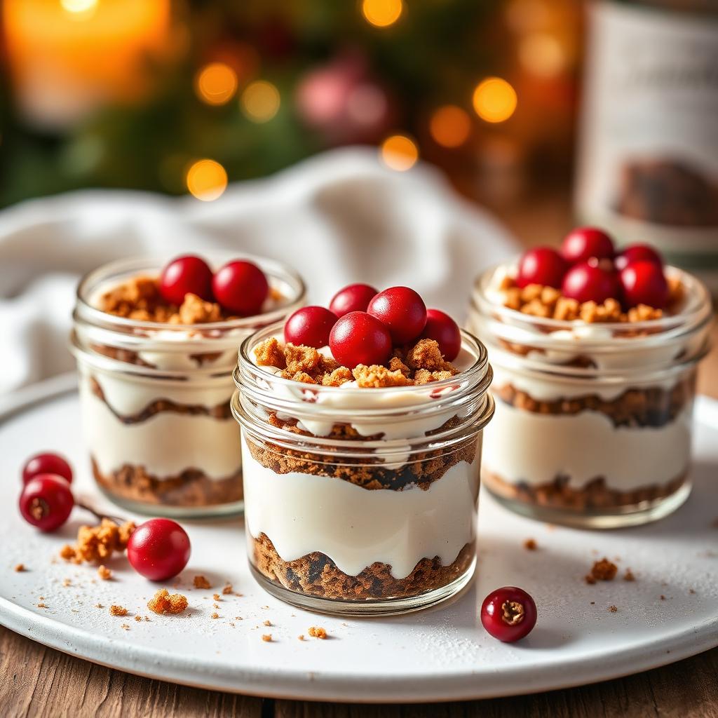 Pfefferkuchen-Cheesecake im Glas